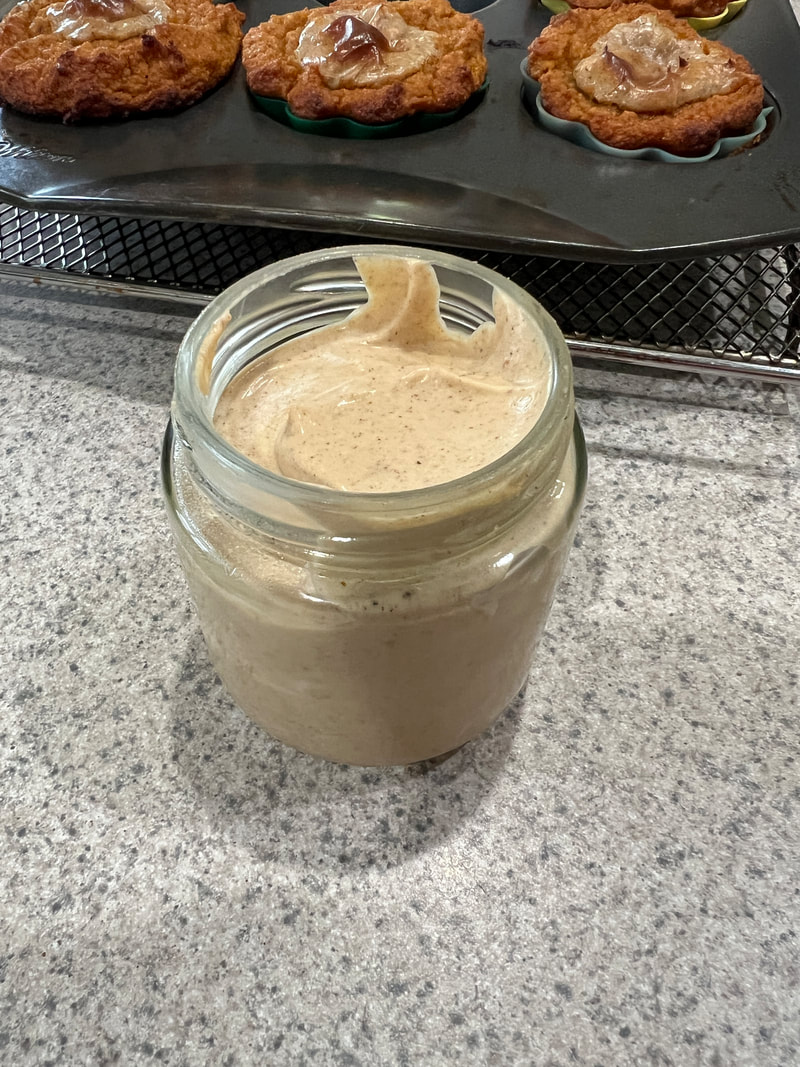 Pumpkin spice cold foam served over an iced coffee